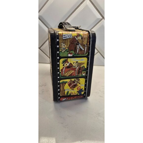 Vintage 1960s Yogi Bear & Friends Metal Lunchbox With Thermos - Picture 5 of 8